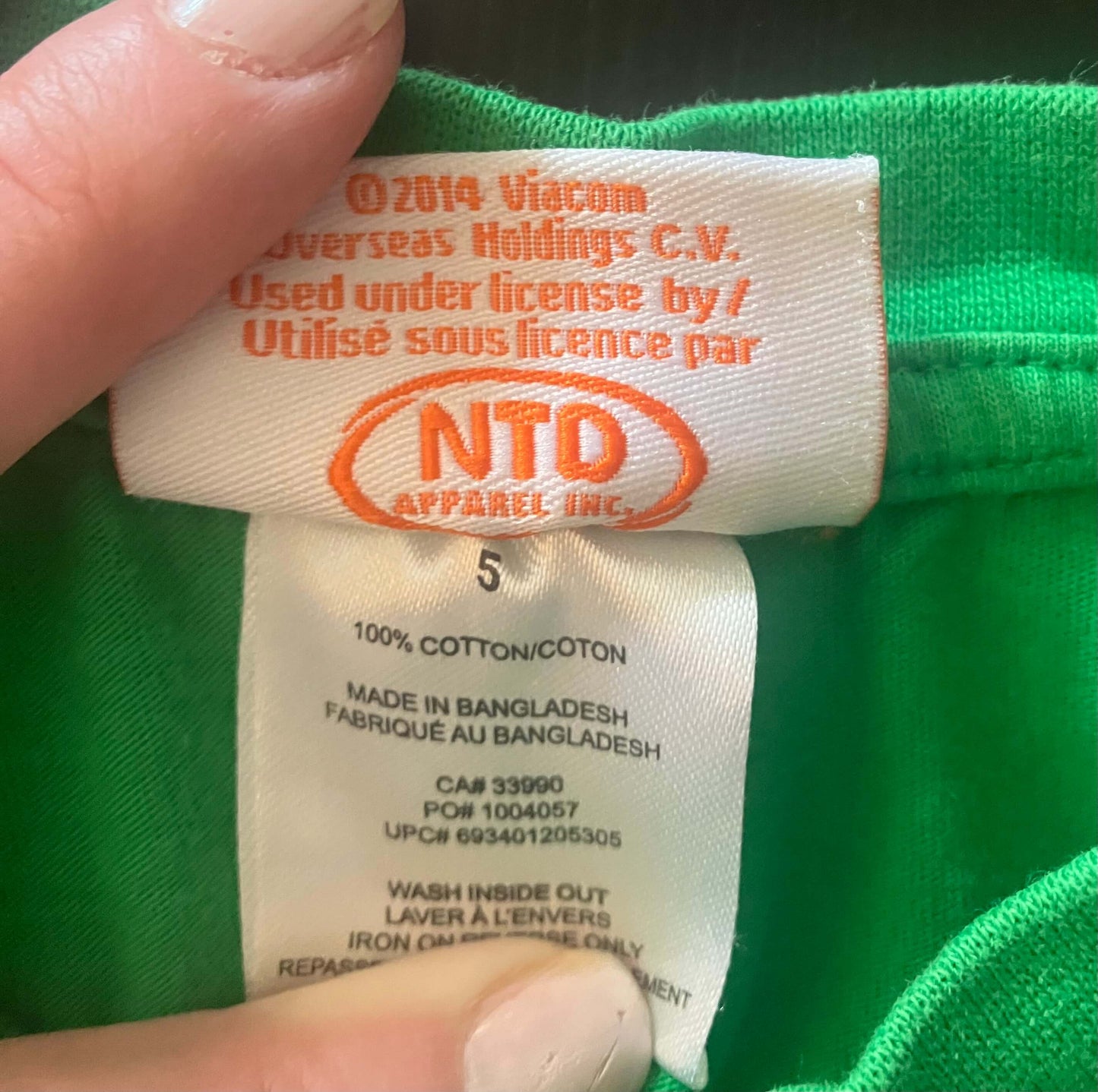 Ninja turtle T-shirt, Kids 5/5T