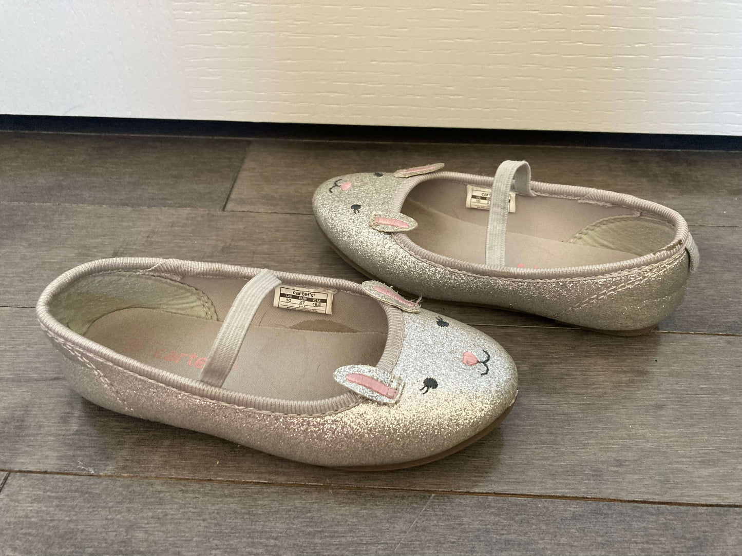 Bunny Silver Shoes, Size 10, Shoes 10 (Toddler:2-4yr)