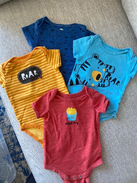 Summer Body suit Bundle, 6 months 4pc, Kids 6 Month (3-6M)