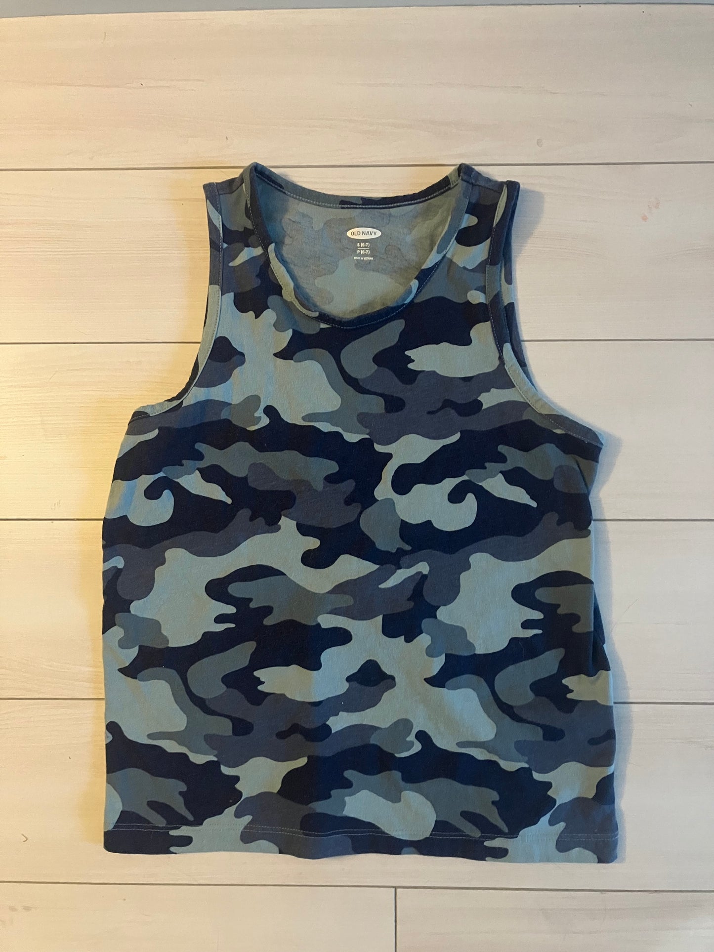 Camouflage tank top, Kids 6/6X (extra small)