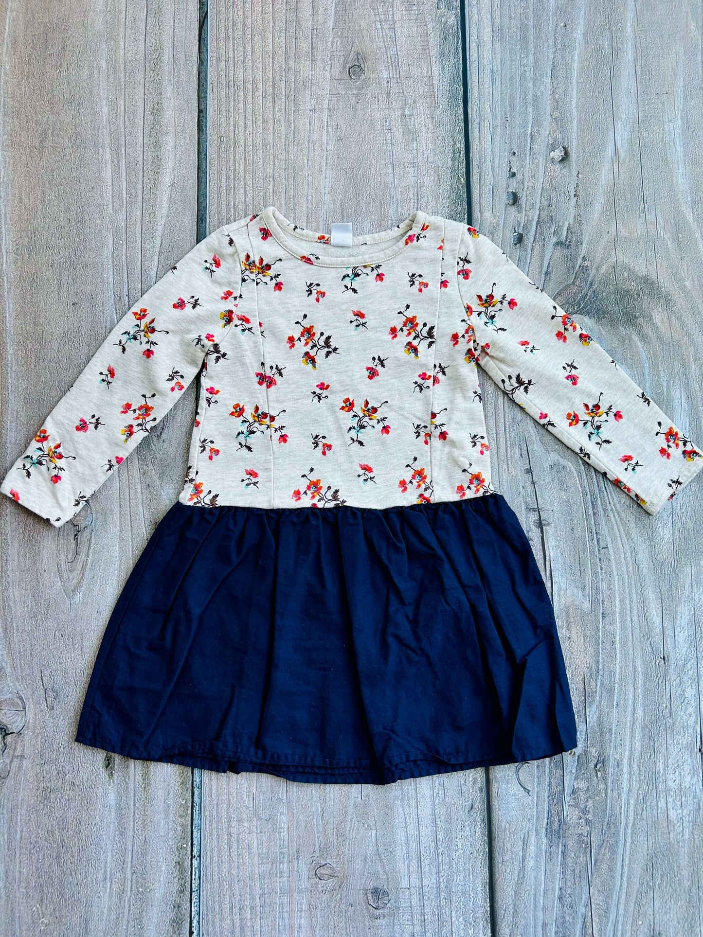 Gap Kids size 4T girls floral print french terry dress, like new, Kids 4/4T