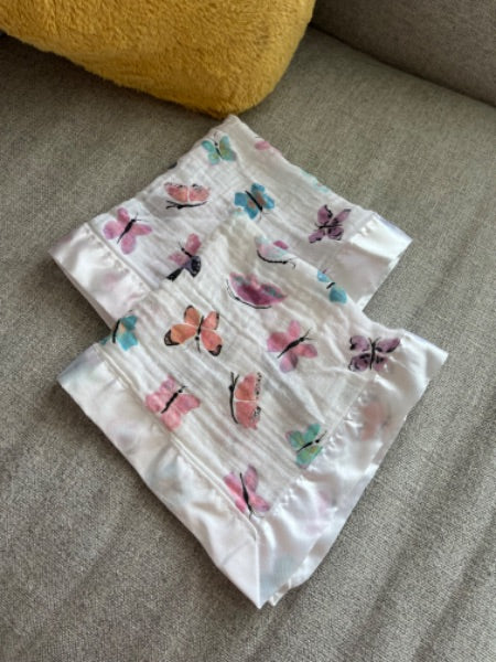 lulujo Butterfly Lovies/Security Blankets