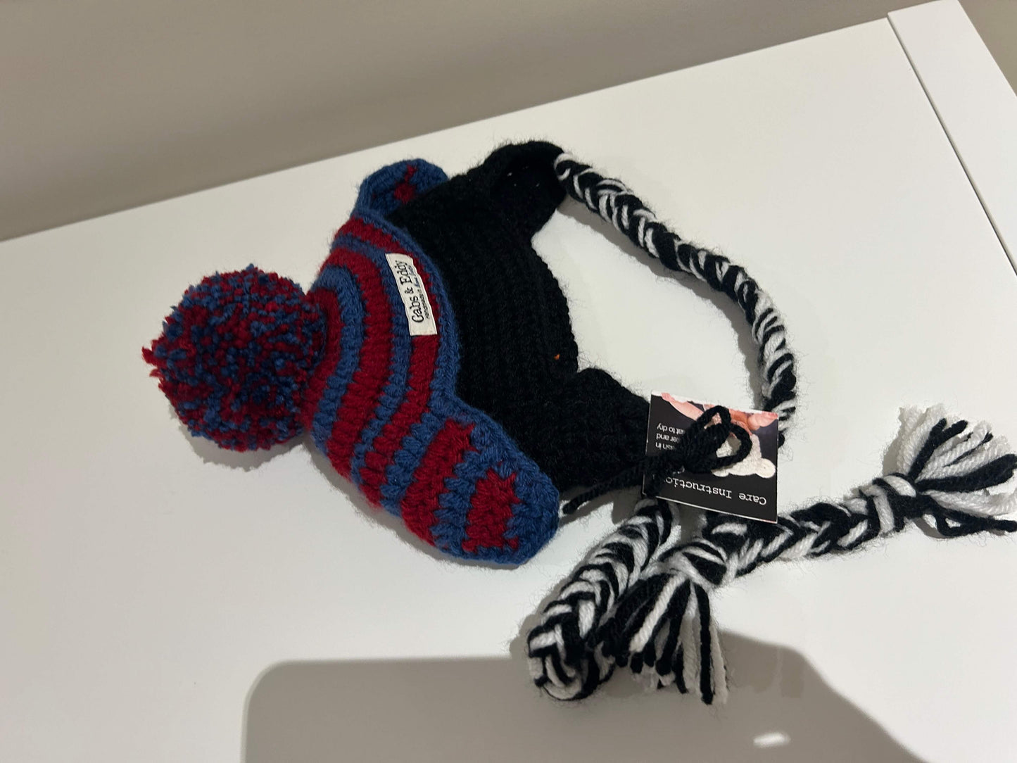 Gabs and Eddy crochet penguin hat