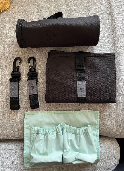 Lassig Black Neckline Diaper Bag
