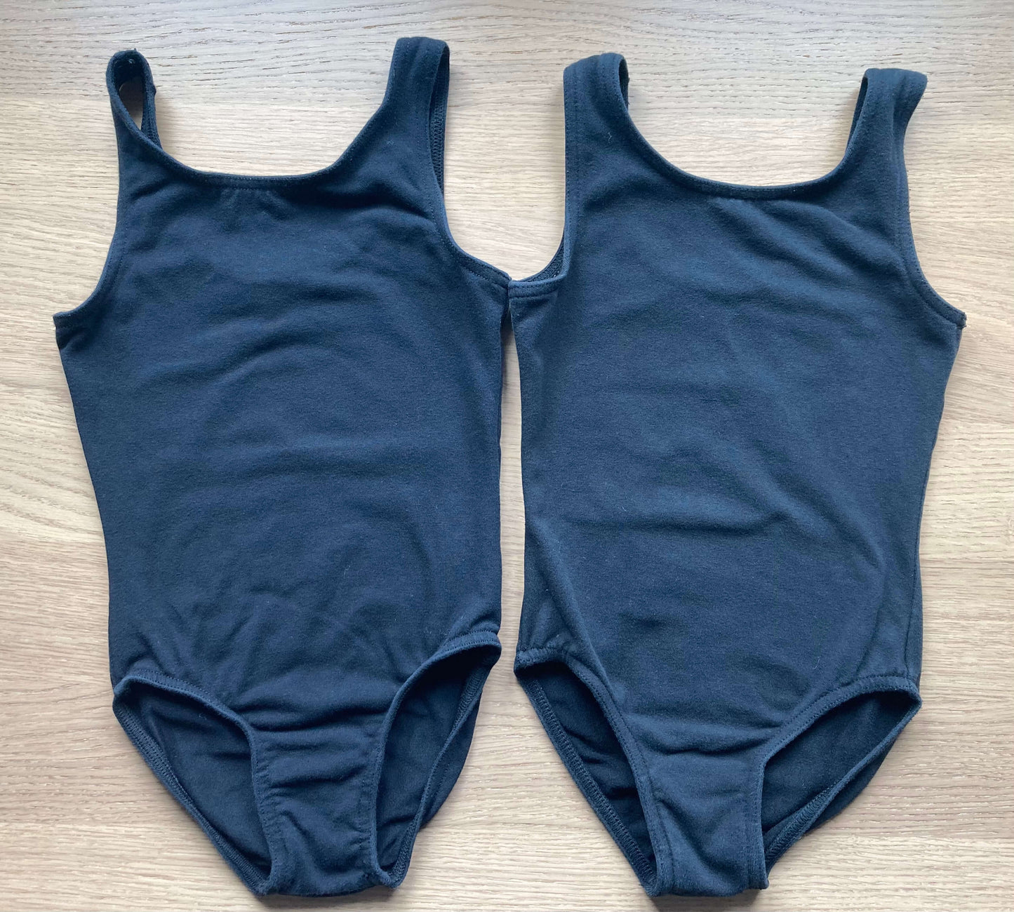 Bundle - 2 Black Dance/ Gymnastics Leotards by Mondor, Size 6 ($50+), Kids 6/6X (extra small)