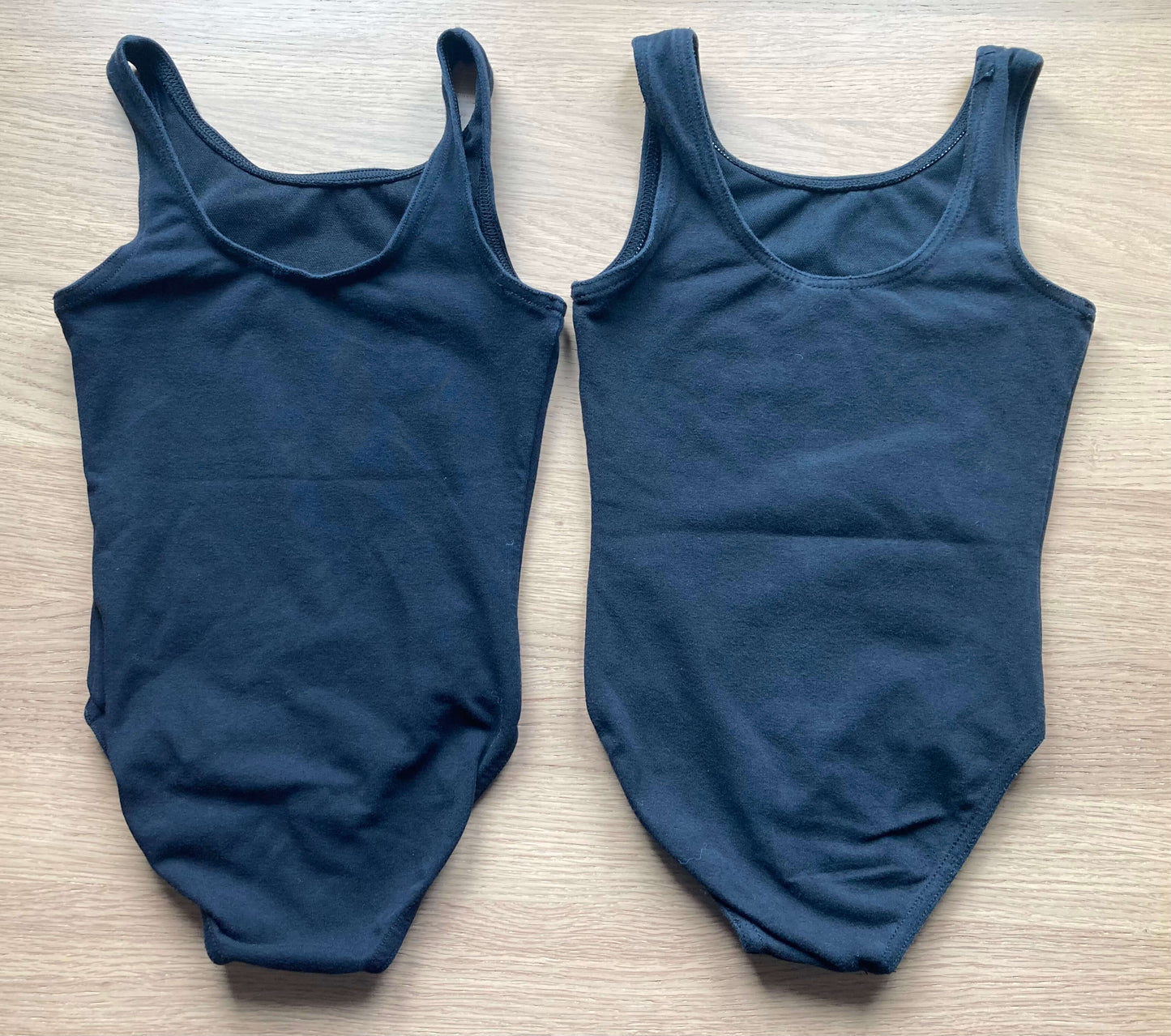 Bundle - 2 Black Dance/ Gymnastics Leotards by Mondor, Size 6 ($50+), Kids 6/6X (extra small)