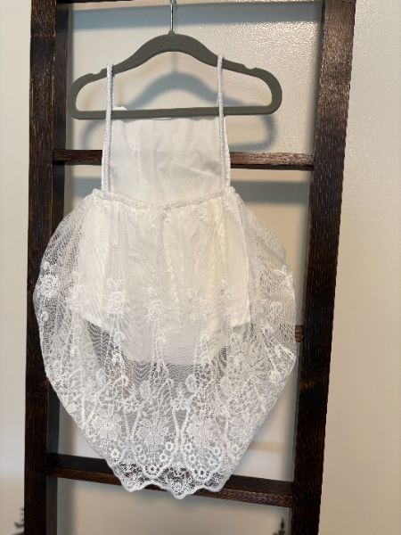3-6 Months Baby Girl Lace One Piece (Perfect for Weddings!), Kids 6 Month (3-6M)