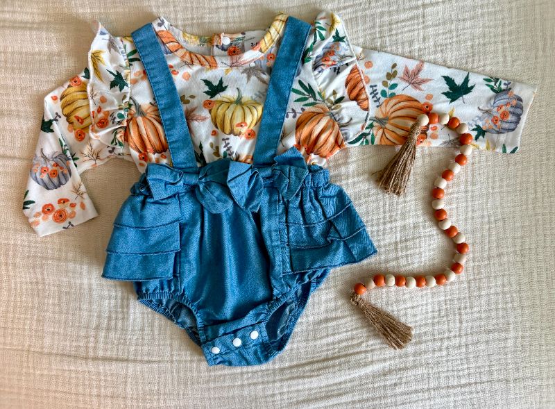 3-6 Months Baby Girl One Piece Fall/Halloween Outfit , Kids 6 Month (3-6M)