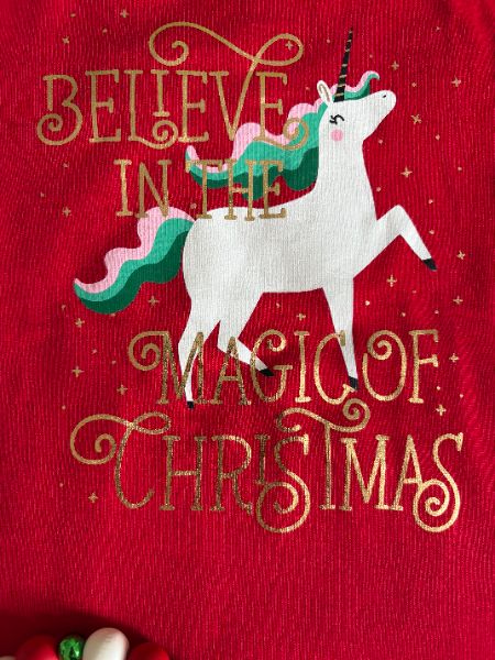 Cat & Jack 3T Unicorn Christmas 2 Piece Pajama Outfit *BNWT*, Kids 3T