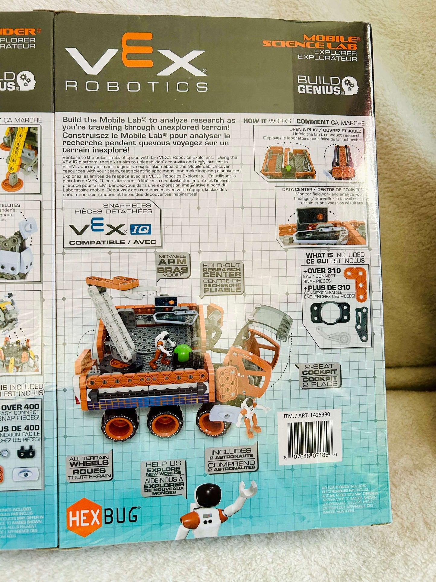 Hexbug Vex Robotics STEM bundle - mobile science lab, lunar lander, aerial drone and rover sets, brand new in package