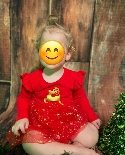 12-18 Months Baby Girl Red Christmas Dress, Kids 18 Month (12-18M)
