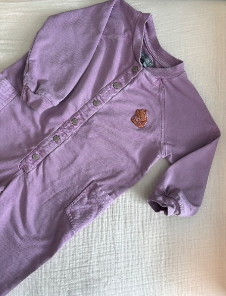 Souris Mini (French Canadian Clothing Brand) Toddler Girl 2-3T Footless Purple Pajamas , Kids 2T
