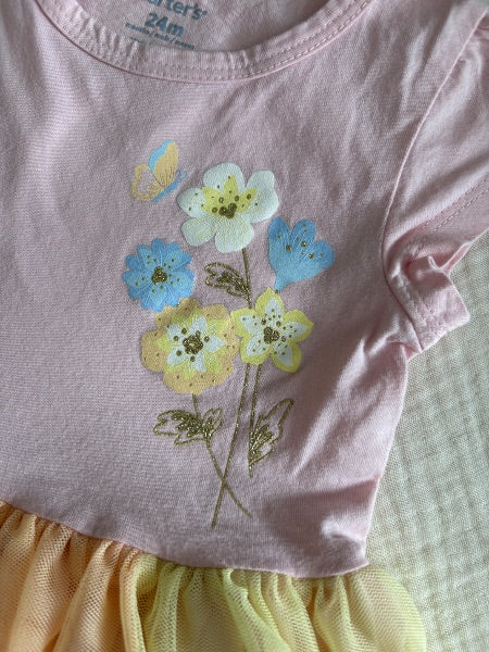 Carters Baby Girl 24 Months Spring Dress , Kids 24 Month (18-24M)