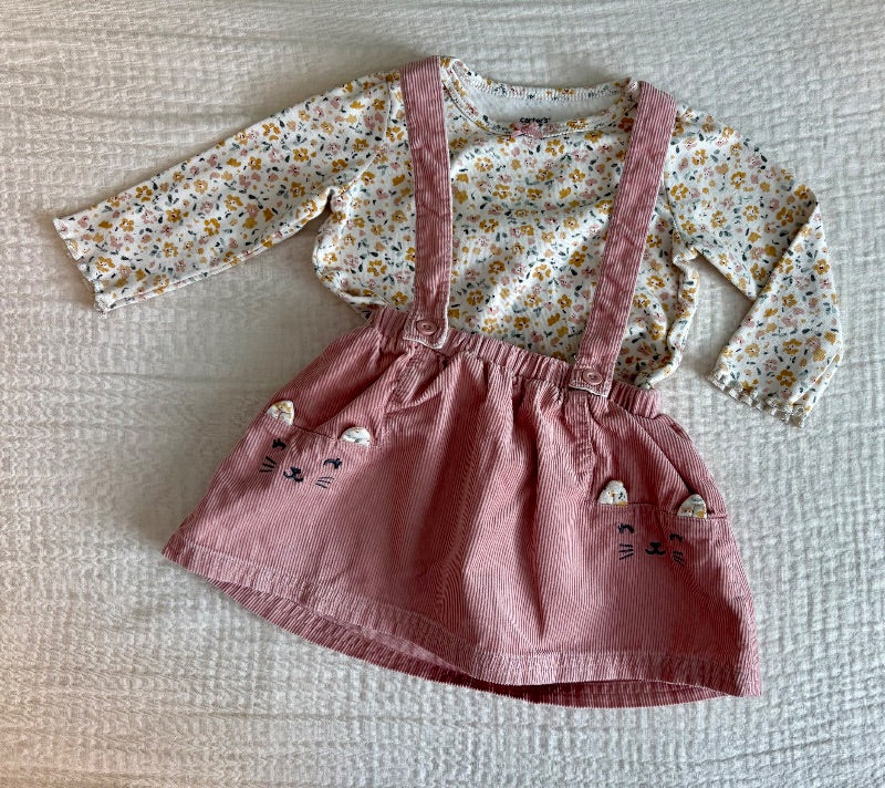 Carters 12 Months Baby Girl 2 Piece Outfit , Kids 12 Month (9-12M)