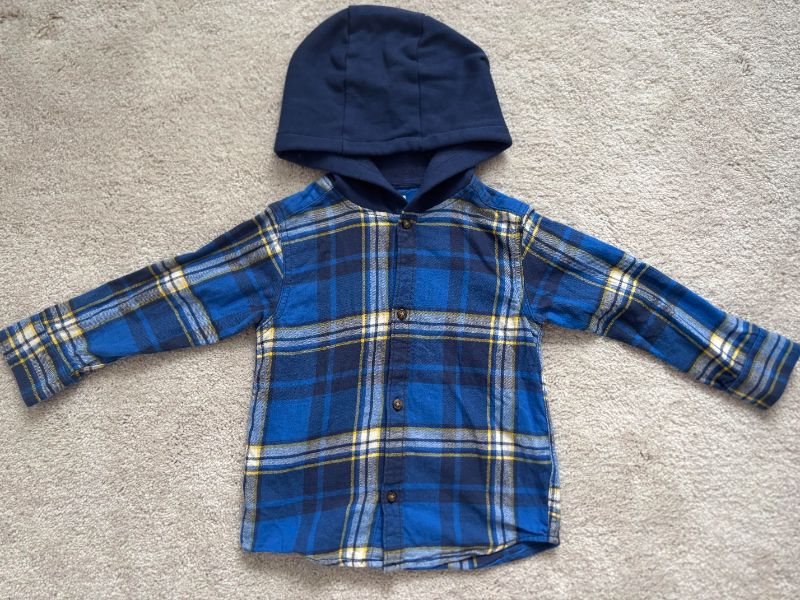 Button Up Plaid Shirts, Short & Long Sleeve, Carters, 3T, Kids 3T