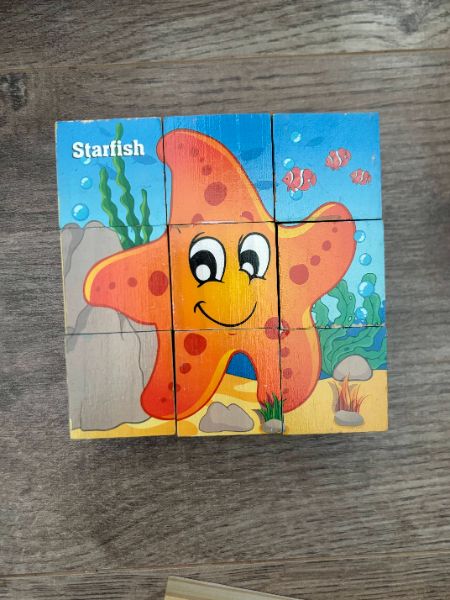 Multisided Sea Life Puzzle, 9 piece, Cube Puzzle