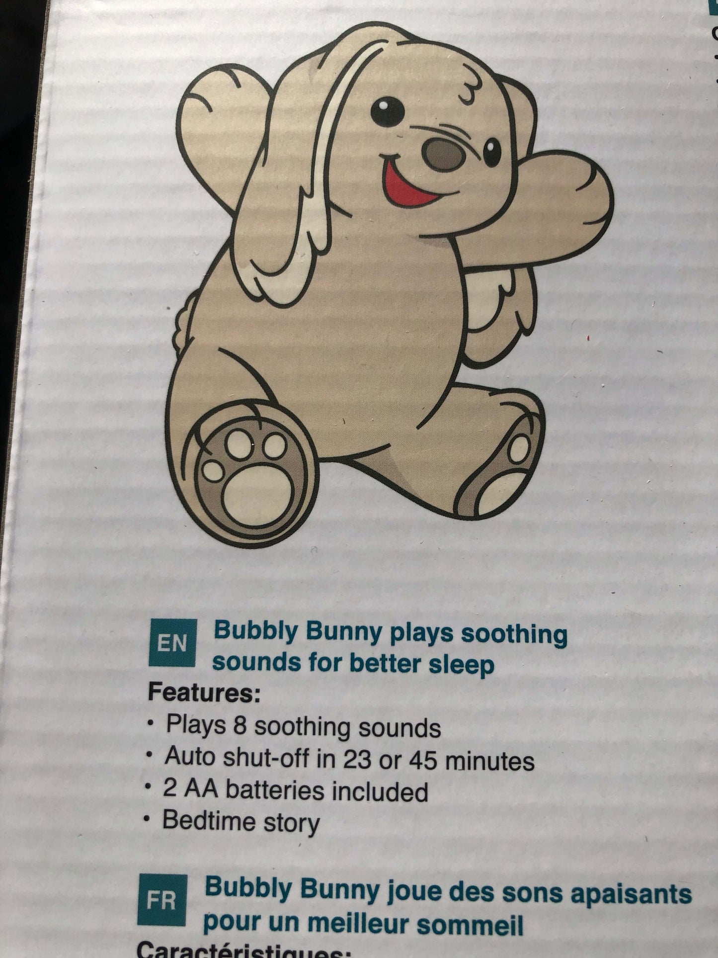Sound Machine, Portable, cloud-b Bubbly Bunny, Retails $49.99