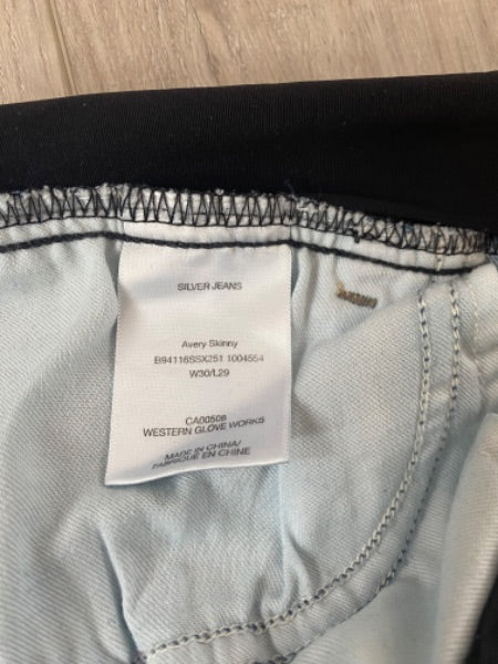 Silver Jeans, Avery Skinny, W30 L29, Maternity M (8-10)