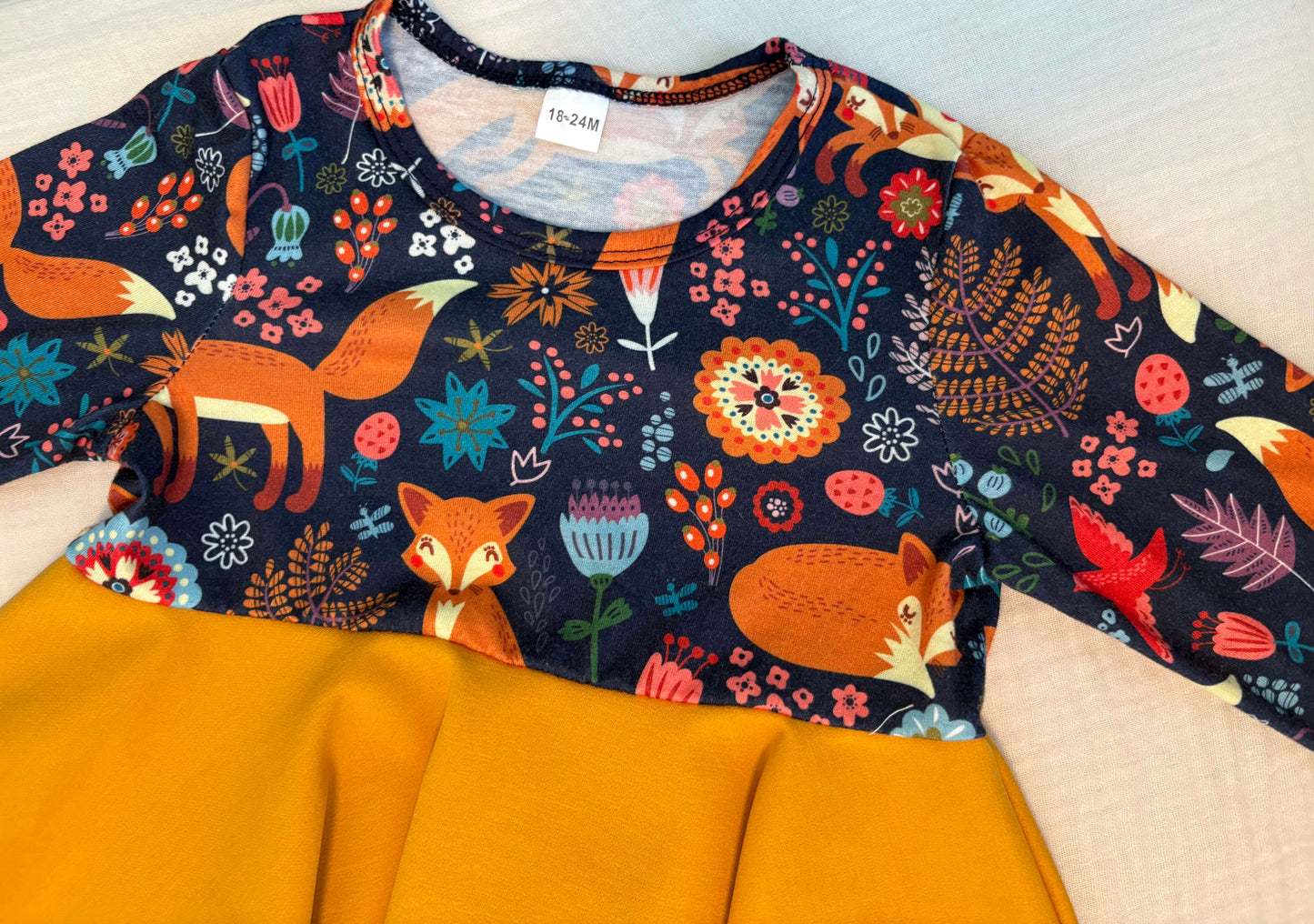 Woodland Themed Baby Girl Dress 18-24 Months , Kids 24 Month (18-24M)