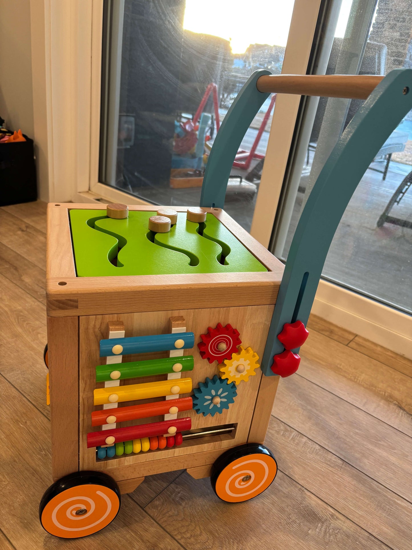 Wondertoys Wooden Activity Cube Walker