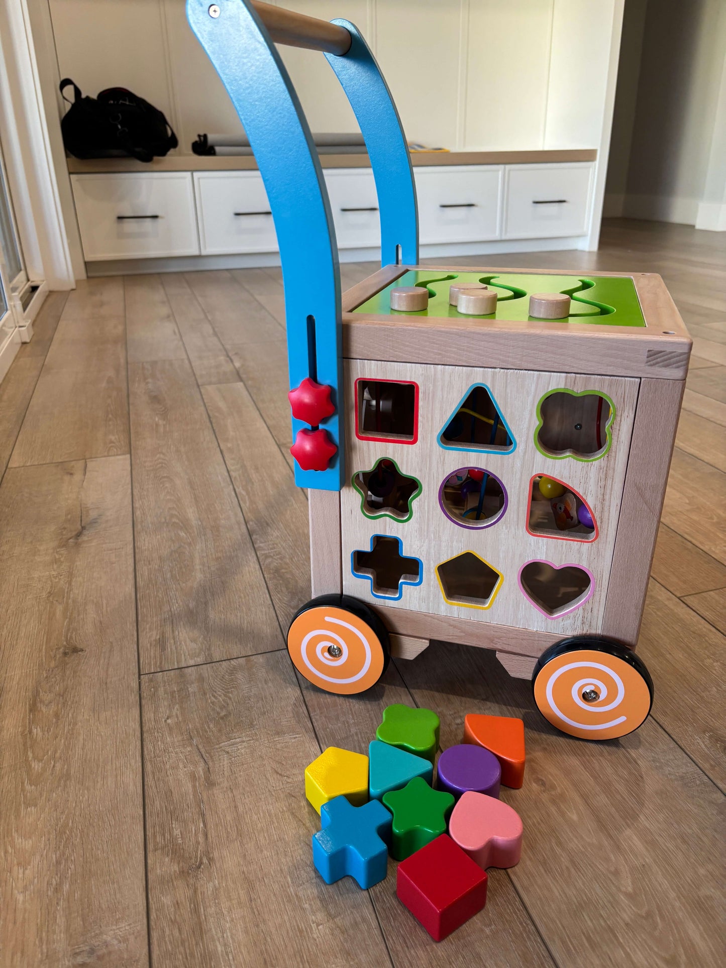 Wondertoys Wooden Activity Cube Walker