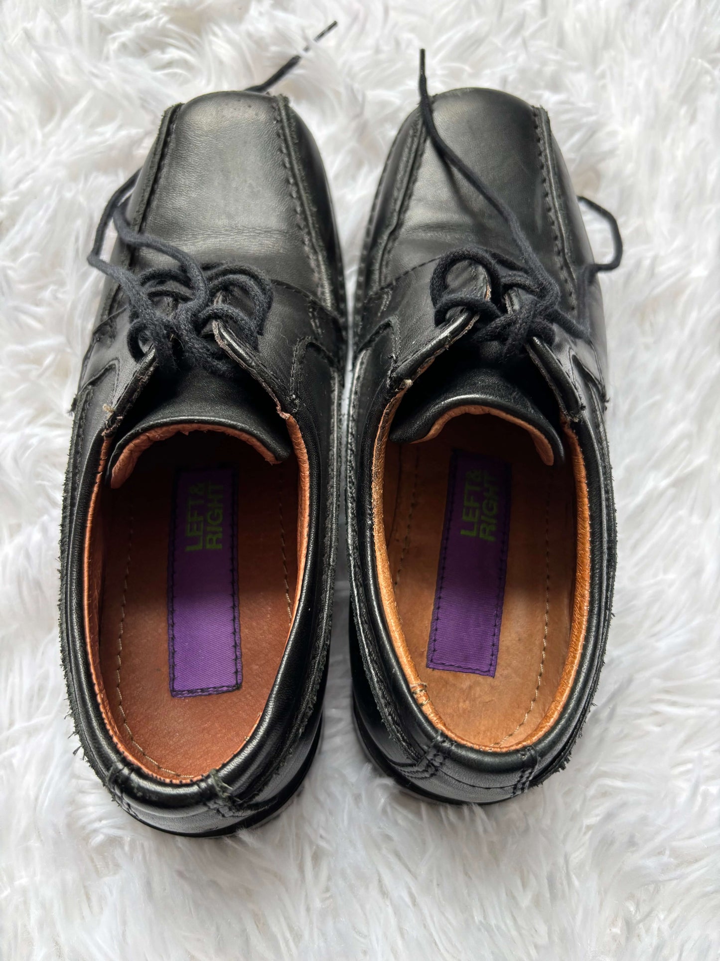 Boy’s leather dress shoes, black, size 13.5 (size 33 euro), Shoes 13.5 (Kids:4-8yr)