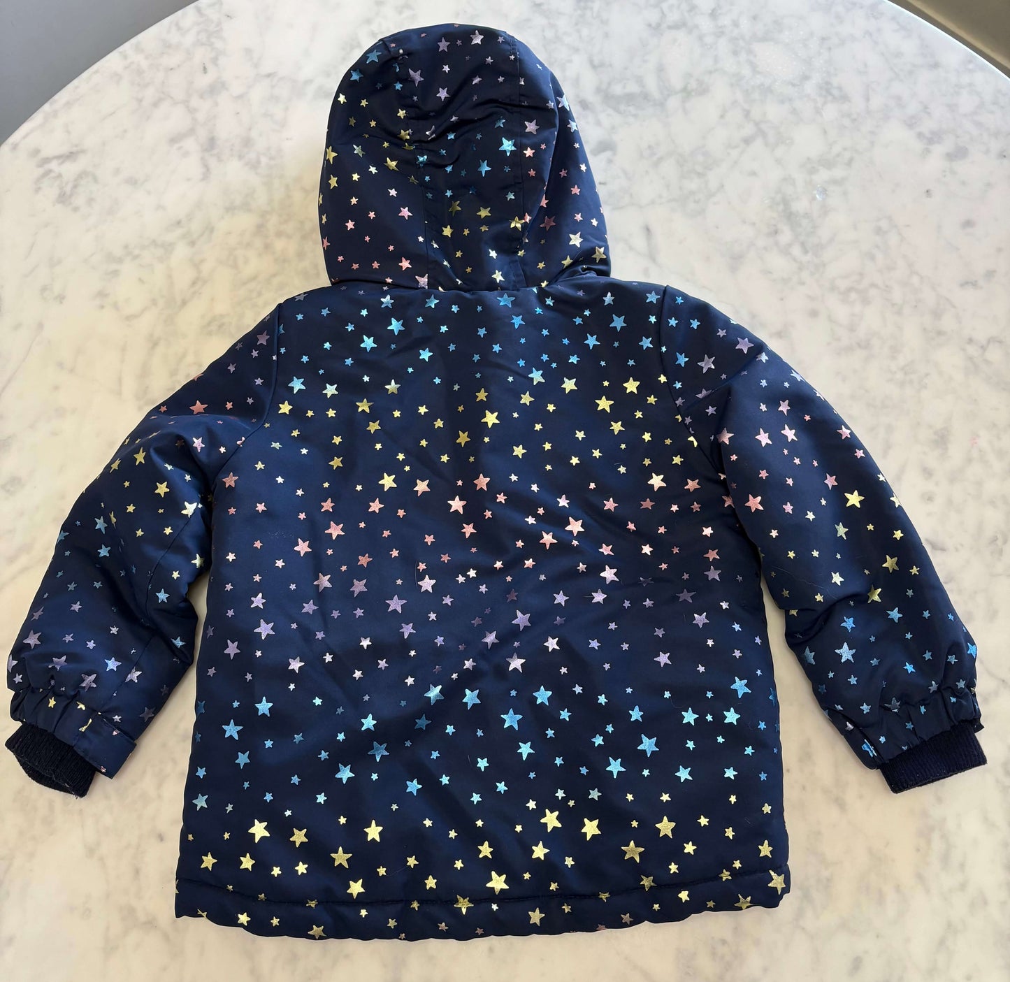 Navy and Stars Winter Jacket, Kids 4/4T