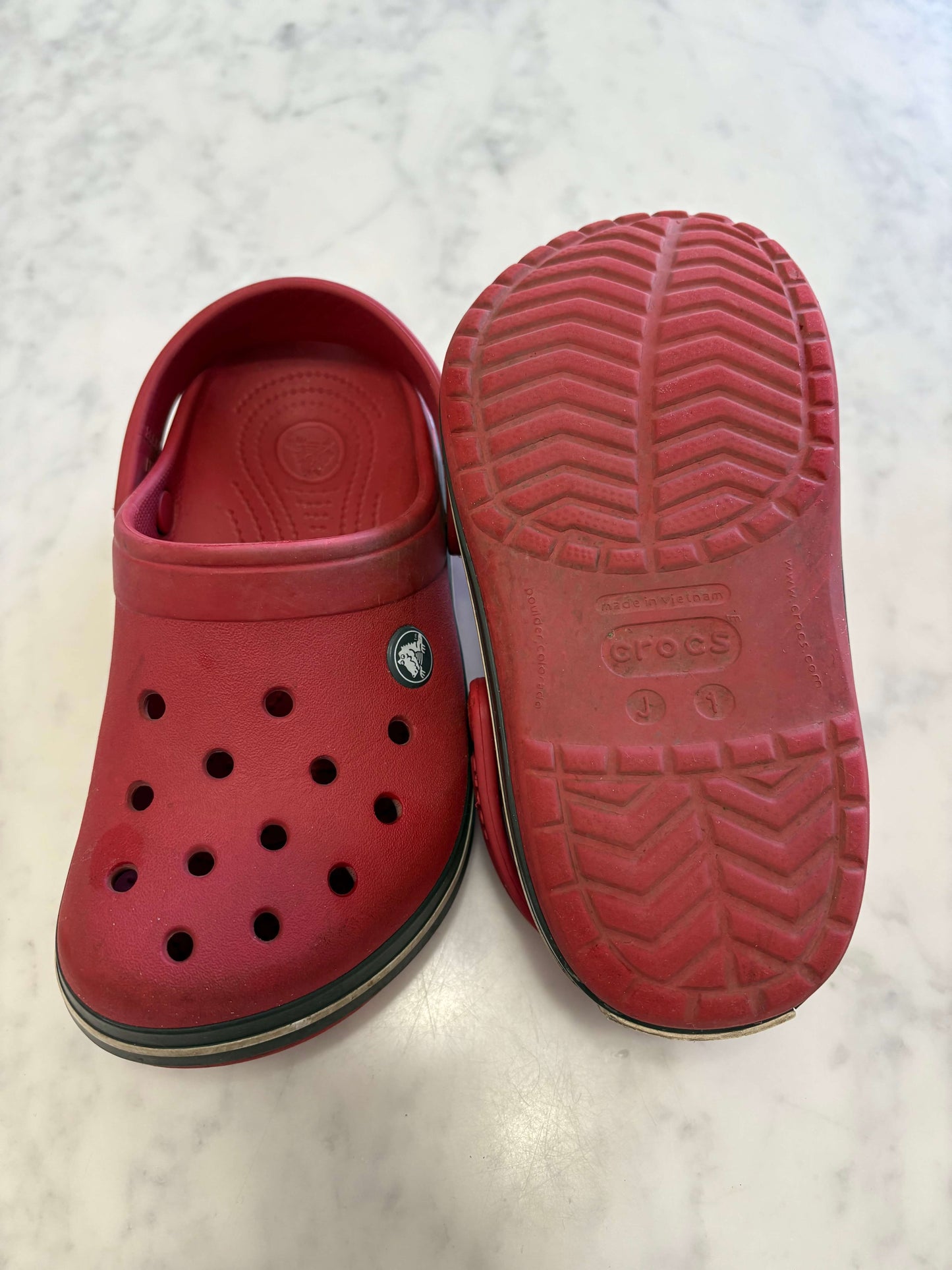 Red Crocs, Shoes 1 (Kids:4-8yr)