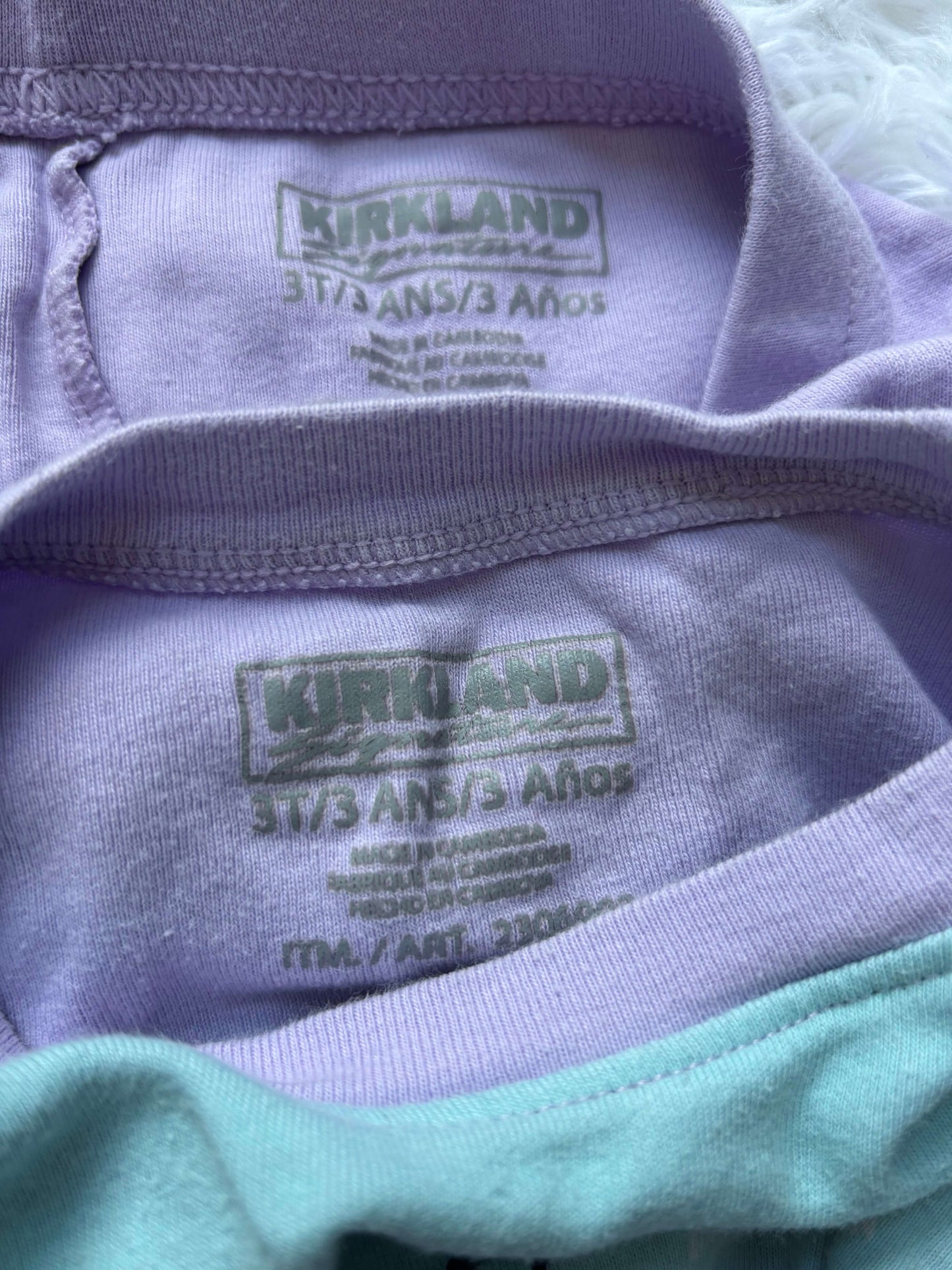 2 pair of 2-piece Kirkland pajamas, size 3T, girls, Kids 3T