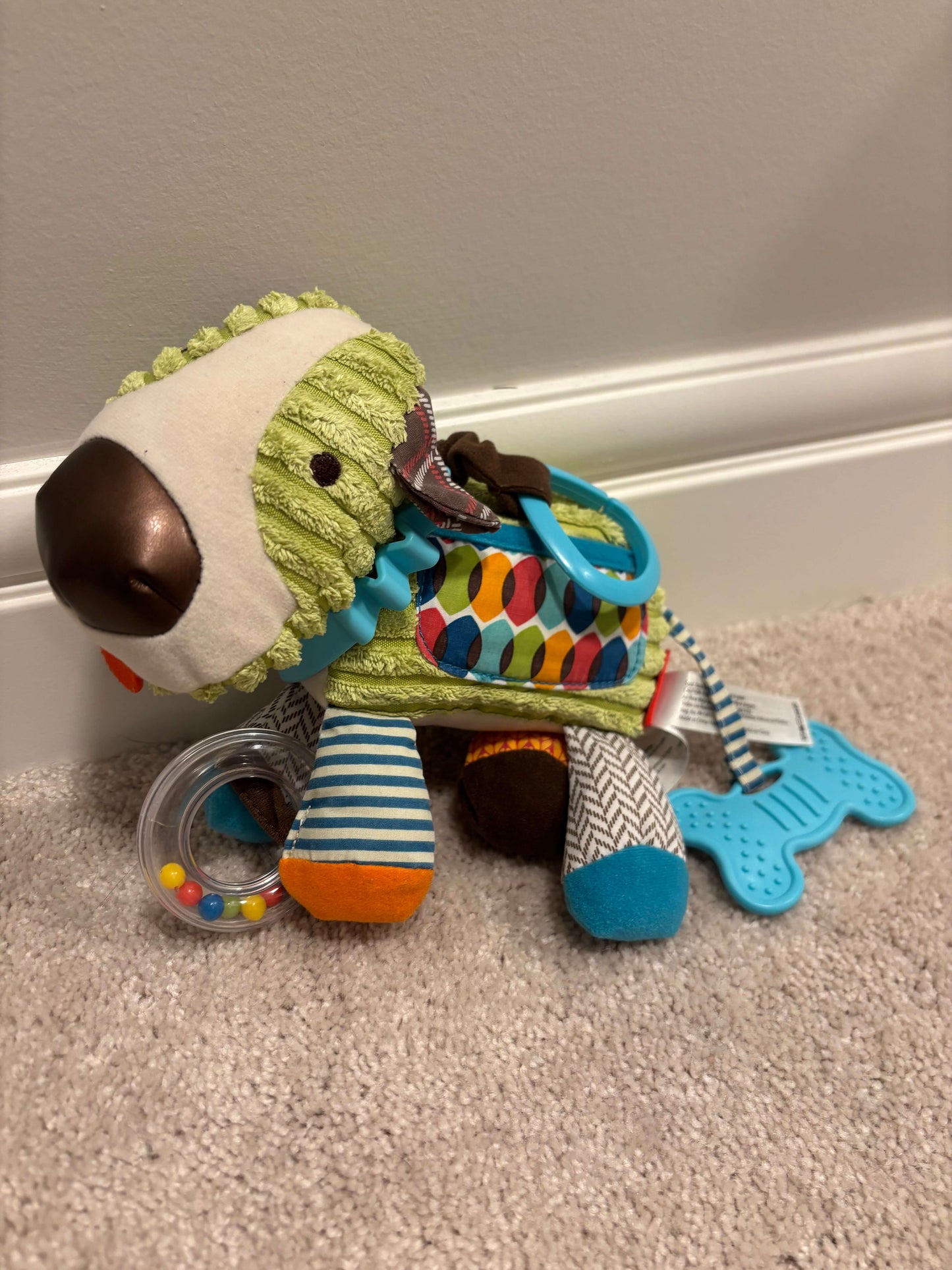 Baby Activity Toy with Multisensory Rattles & Textures