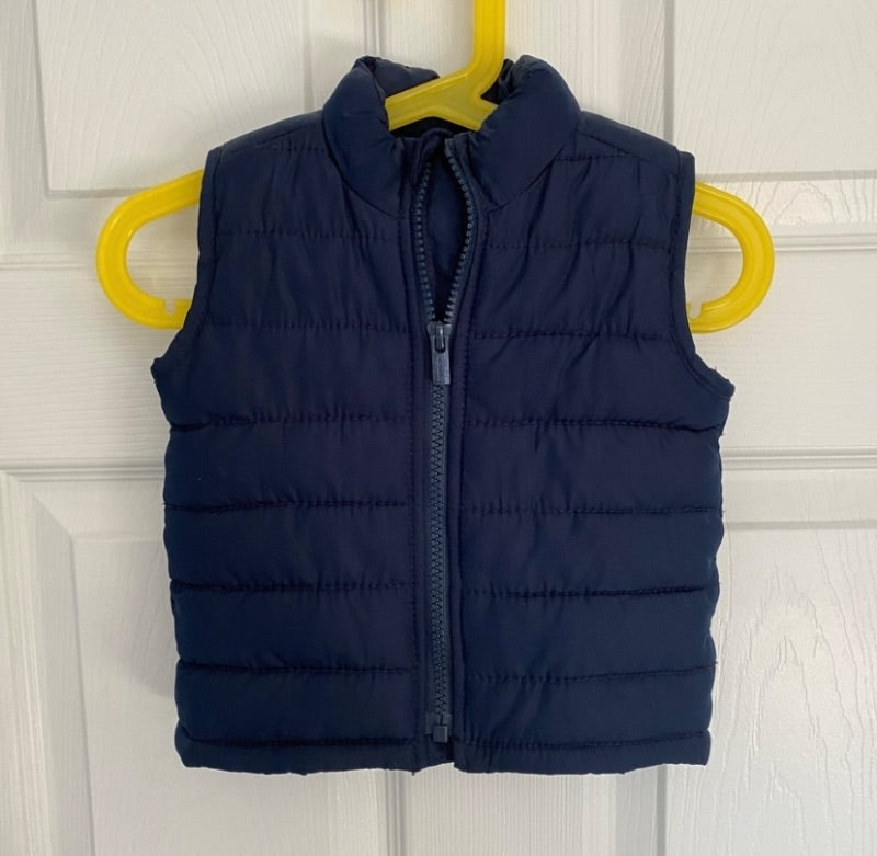 Navy Puff Vest, 12 months , Kids 12 Month (9-12M)