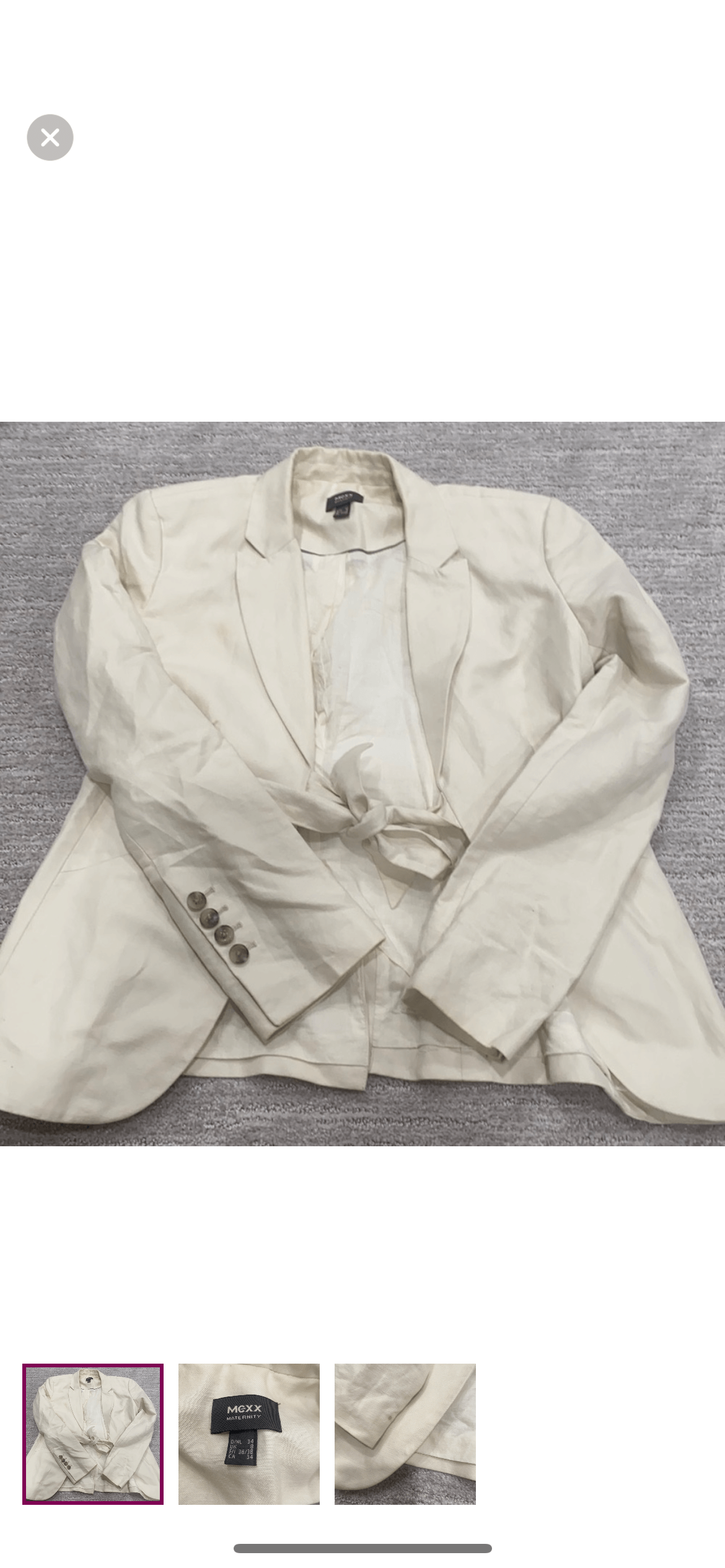 Mexx tie-front blazer, Maternity S (4-6)
