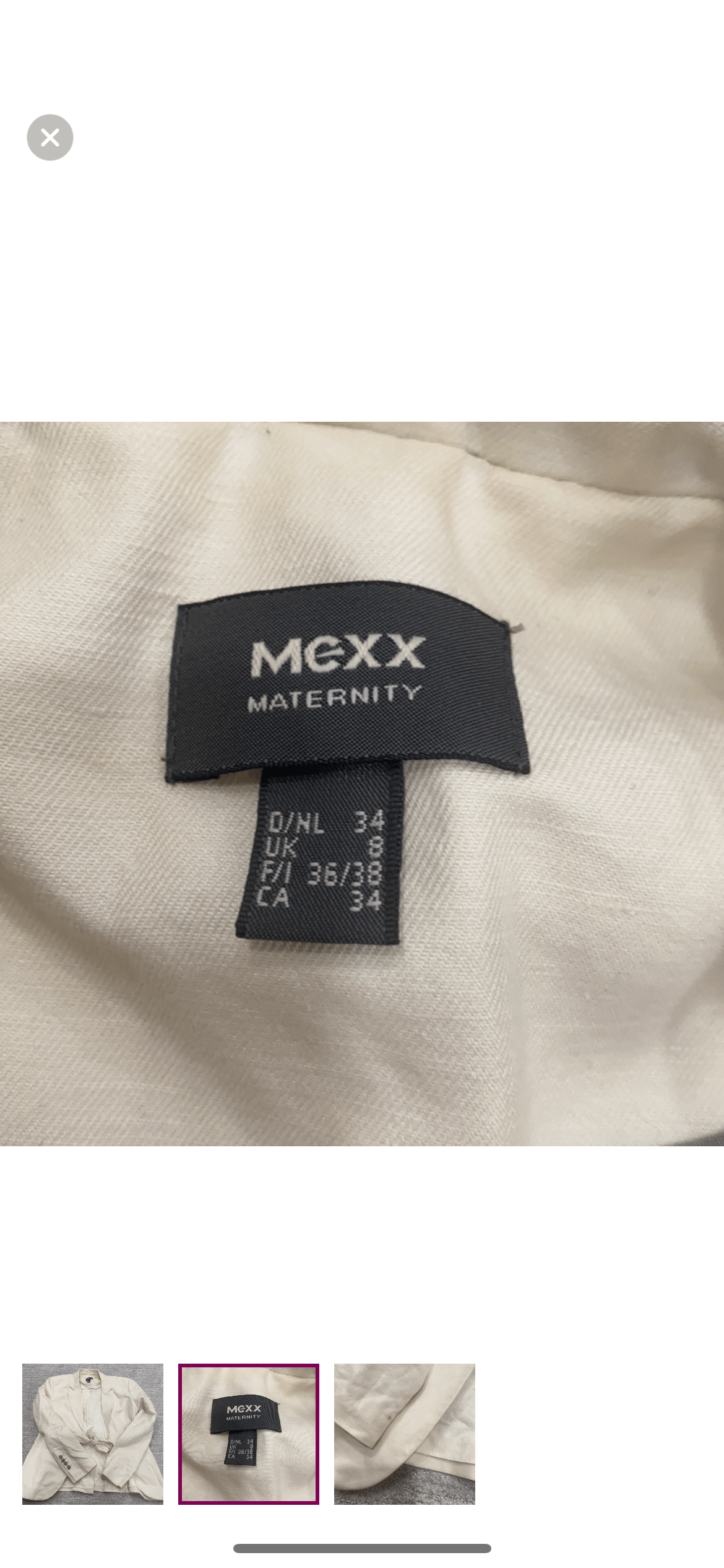 Mexx tie-front blazer, Maternity S (4-6)