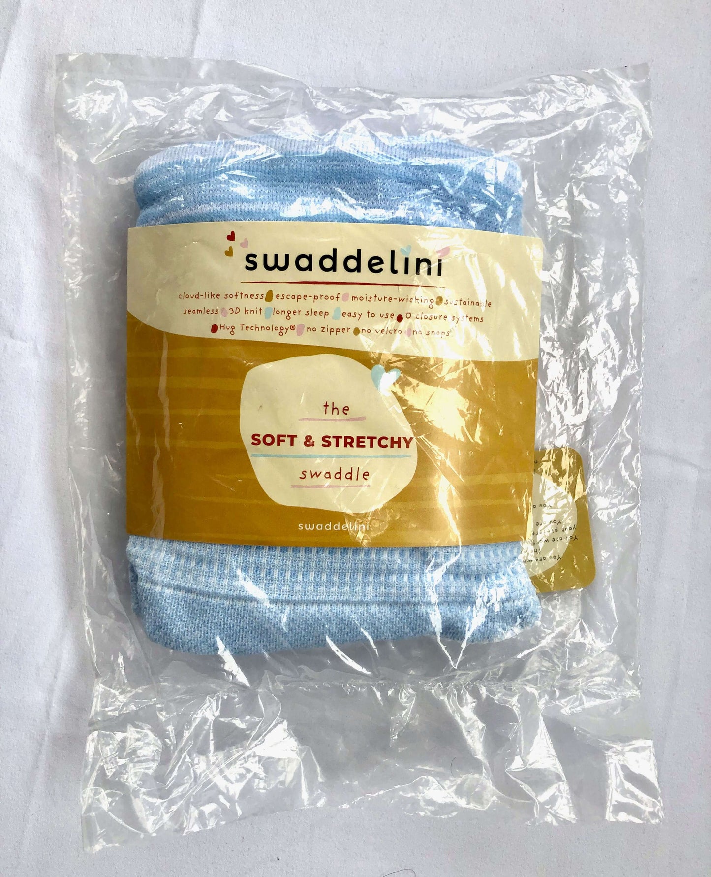 Swaddelini, Blue Swaddle Sleep Sack, New, Retails $100, 0-6 Months (Small)