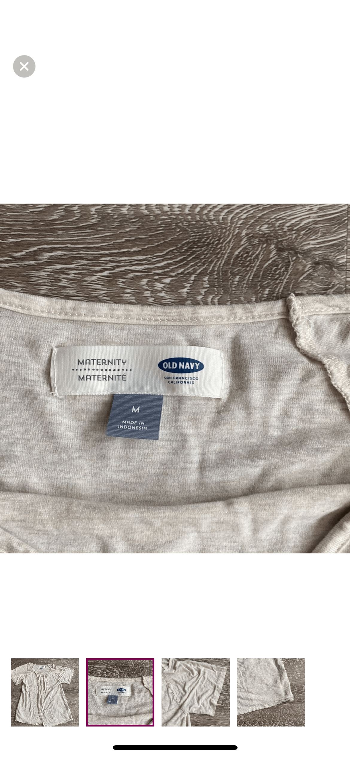 Old Navy Size Medium Oatmeal Maternity top, Maternity M (8-10)