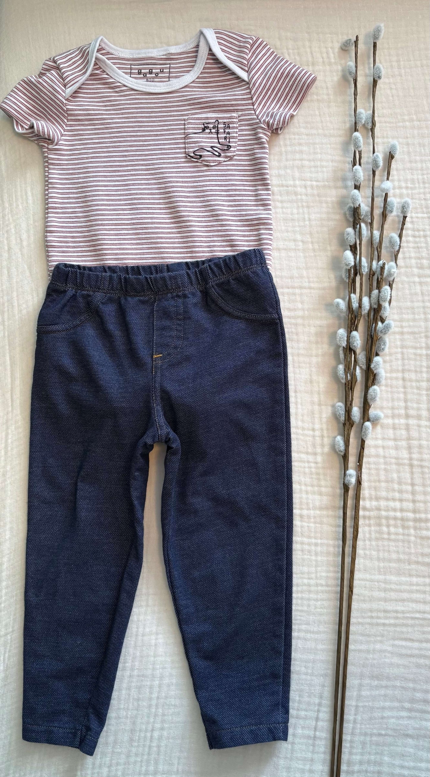 24 Months Unisex Two Piece Outfit , Kids 24 Month (18-24M)