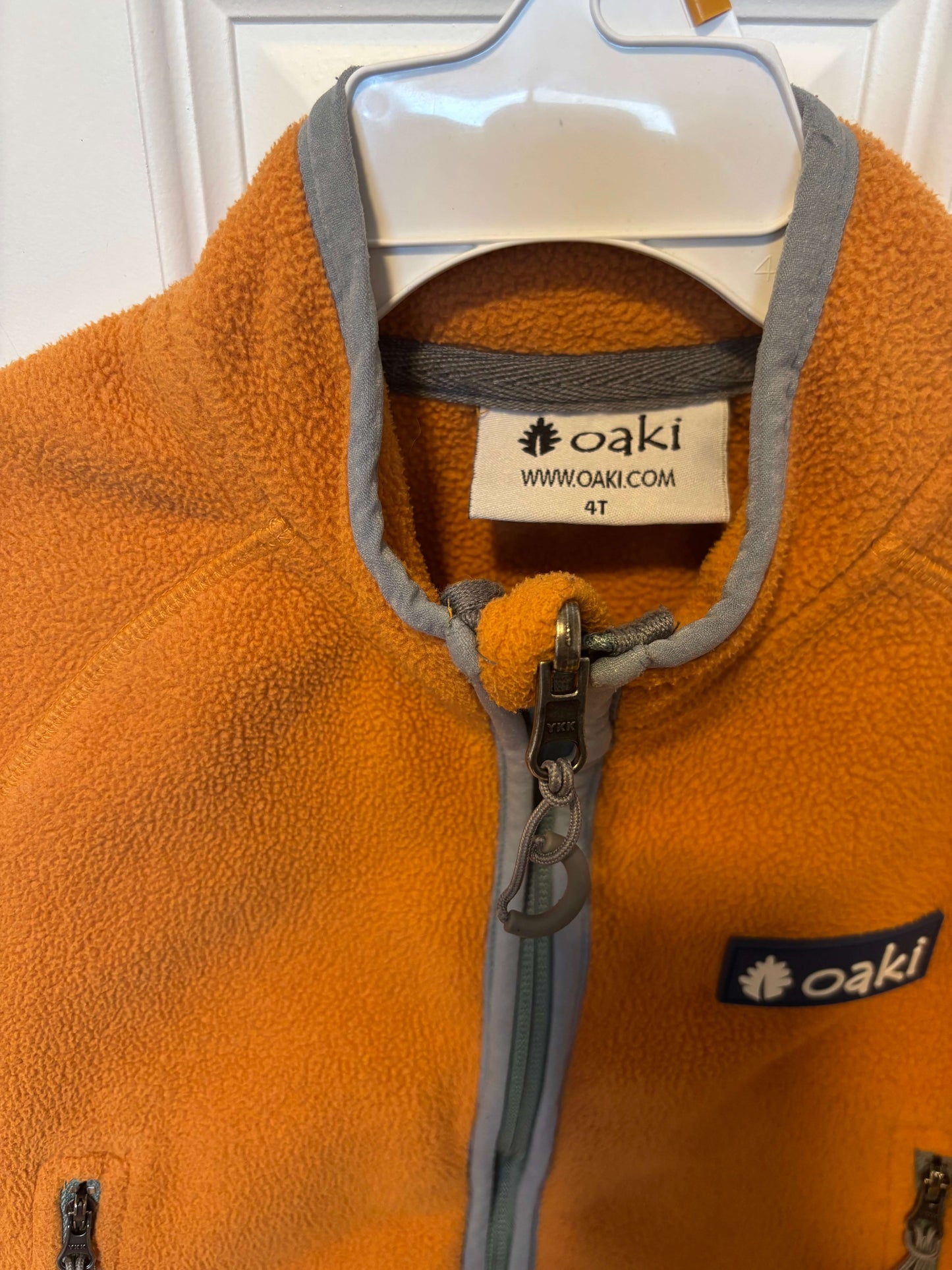 Oaki Fleece Jacket, ET, Burnt Orange, MSRP $45+, Kids 4/4T
