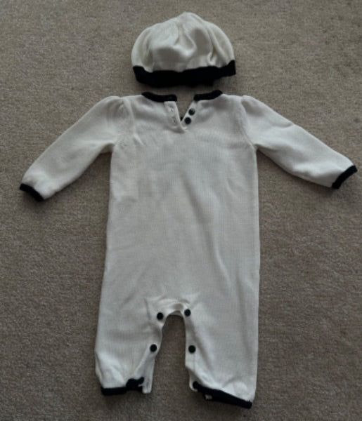Maggie & Zoe 1 piece outfit with beret, Kids 6 Month (3-6M)