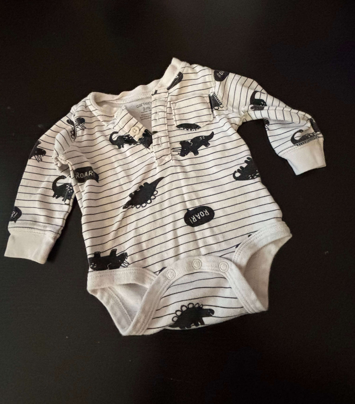 Long Sleeve Onesies - Bundle of 6! 0-3m, Kids 3 Month (0-3M)
