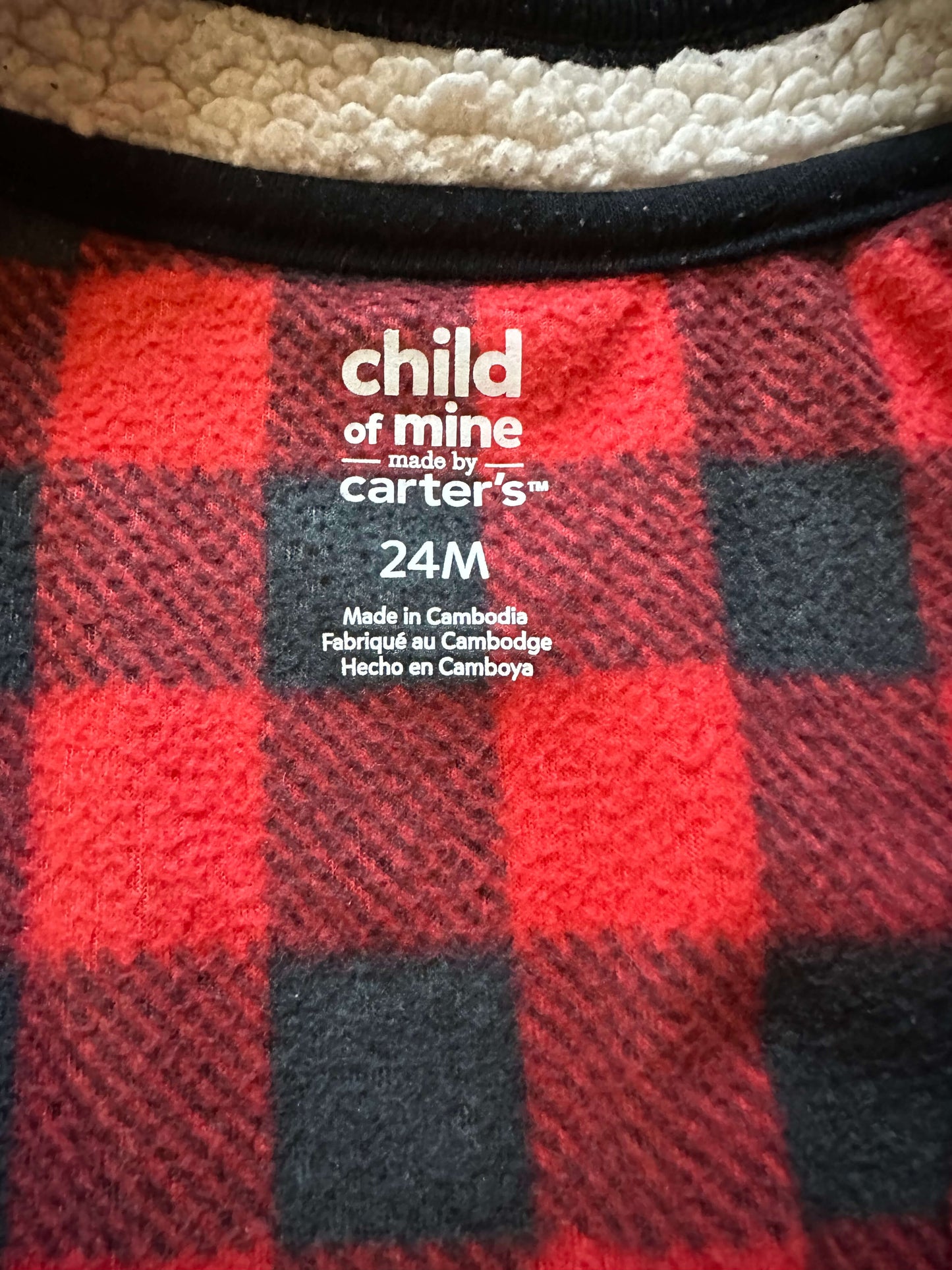 24 month Flannel Onesie, Kids 24 Month (18-24M)