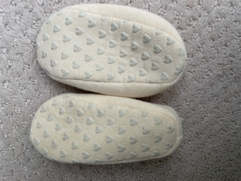 Next 🇬🇧 ballet slippers, 12-18 months, pale yellow, Shoes 4.5 (Walkers:12-24 mth)