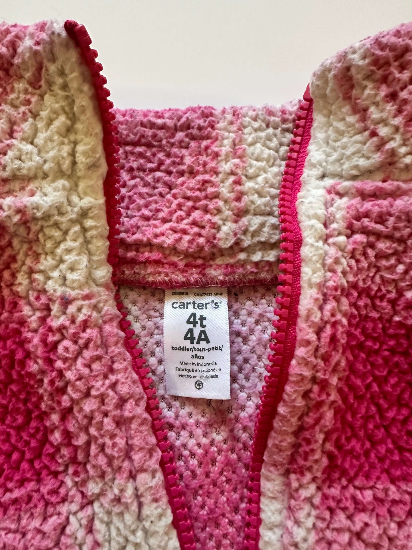 Carters 4T Pink half zip , Kids 4/4T