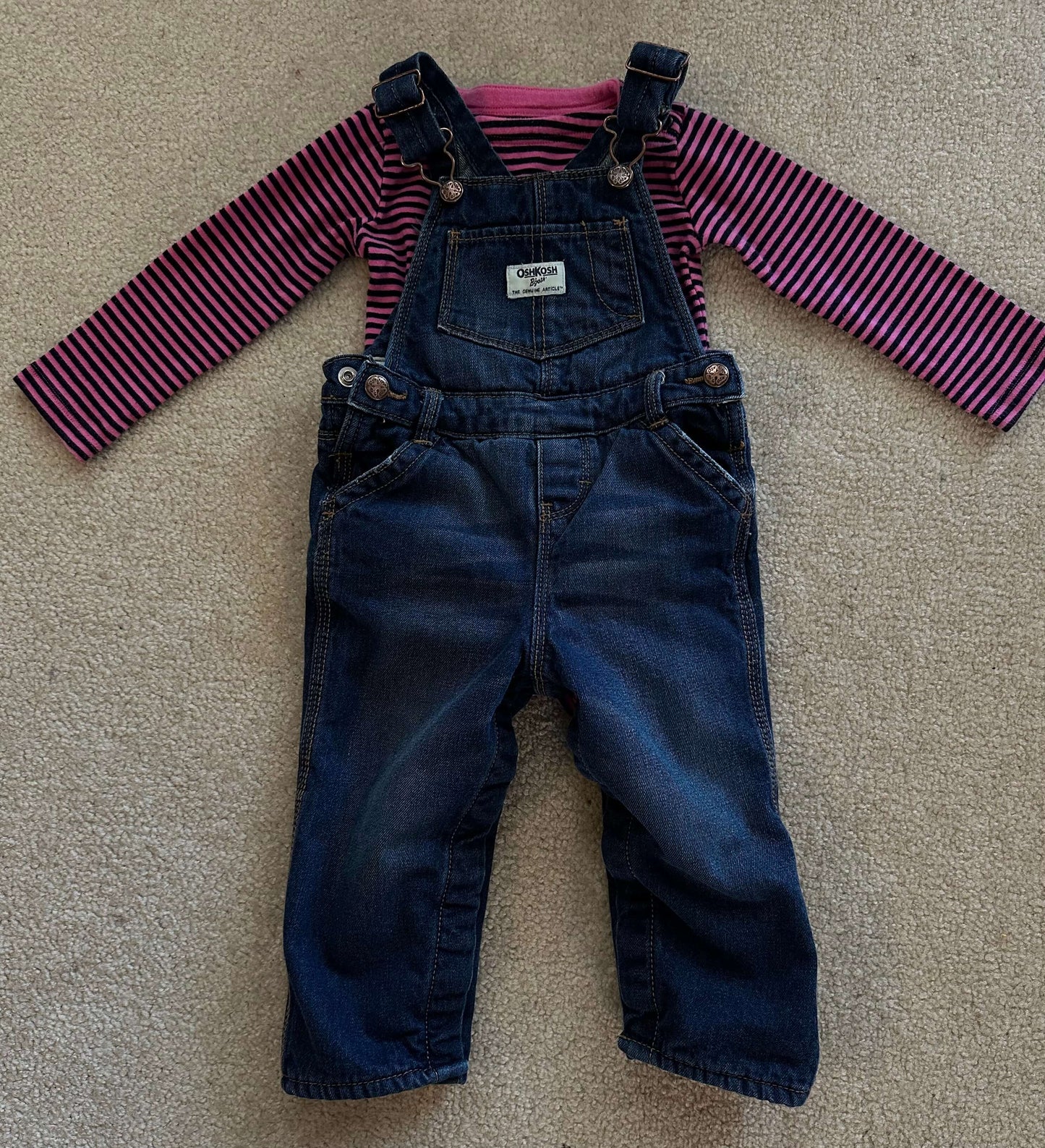 OshKosh fleece lined overall set, Kids 24 Month (18-24M)