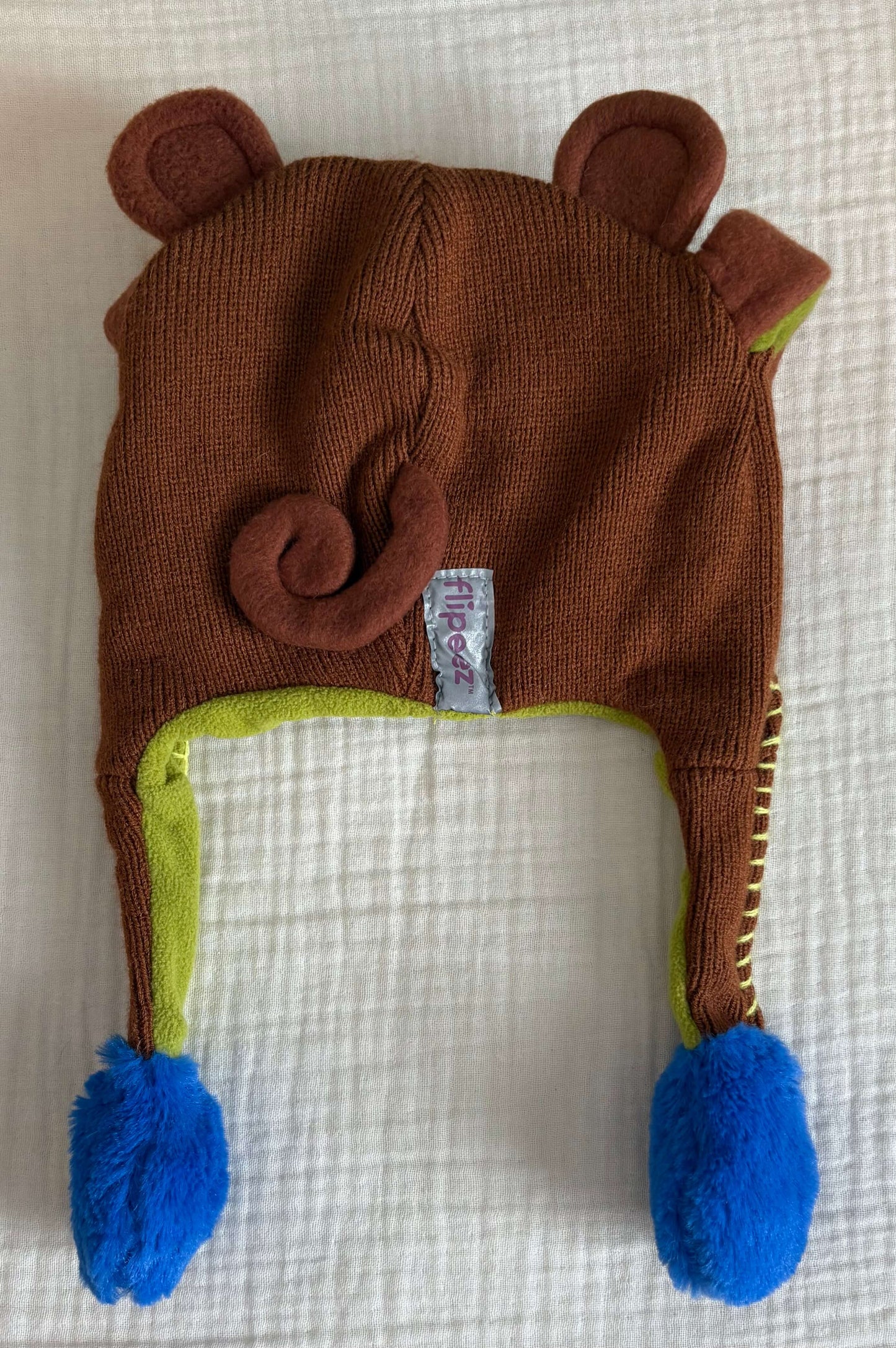 Flipeez Waving Hands Monkey Hat Size: 5-10 Years Old