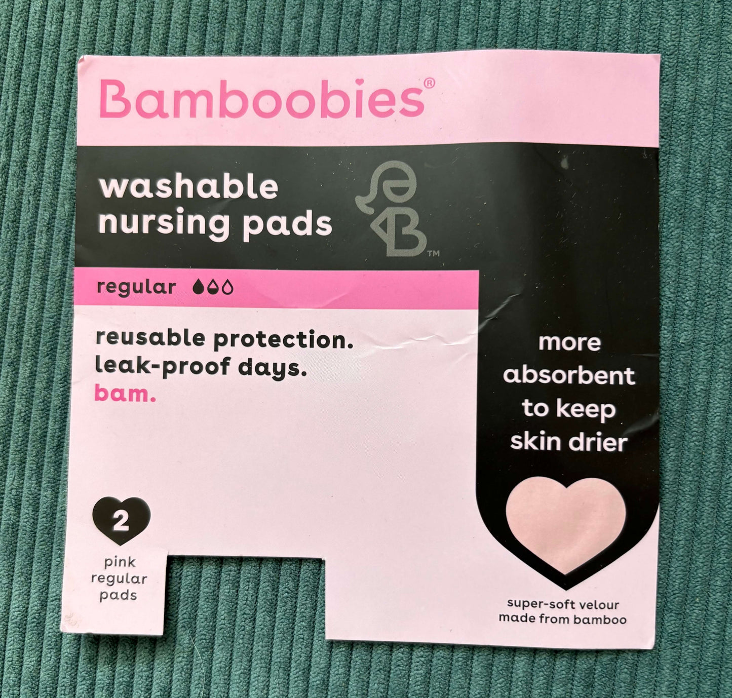 Bamboobies Soothing Nursing Breast Therapy Pillows and Washable Nursing Pads (Never Used)