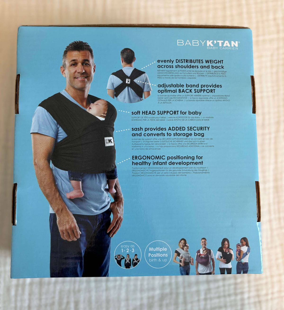 Baby K'Tan Baby Carrier in Black Size Small (Purchase Price $75)