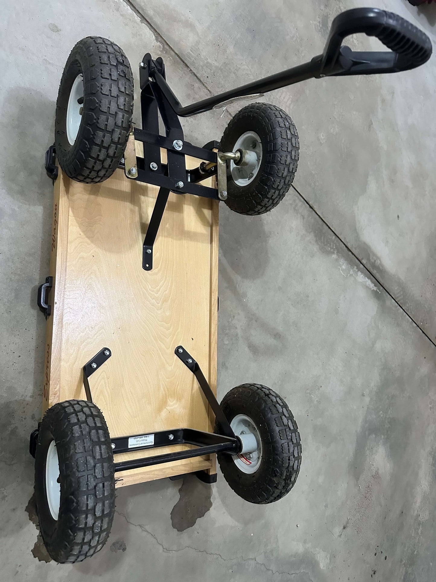 Convertible wood sleigh wagon set