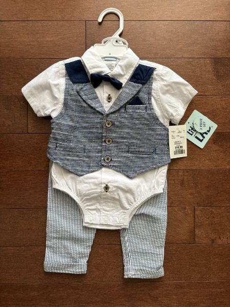 Little Lad 3-Piece Set, Kids 6 Month (3-6M)