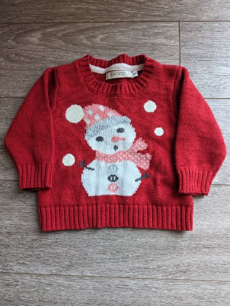 George snowman 3-6 month sweater , Kids 6 Month (3-6M)