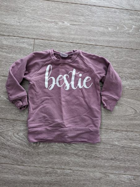 Posh and cozy bestie sweater 6-12 months , Kids 12 Month (9-12M)